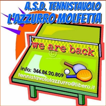 WE ARE BACK - A.S.D. TENNISTAVOLO LAZZURRO MOLFETTA dal 2 settembre 2016