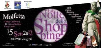 La Notte Bianca Dello Shopping il 15 settembre:PROGRAMMA COMPLETO