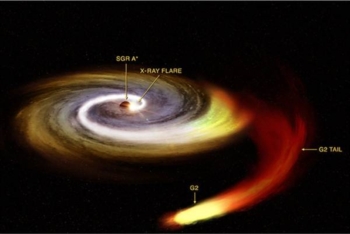 Gigantesco buco nero 'banchetta' al centro della Via Lattea. Ha mangiato le polveri che circondano una strana stella