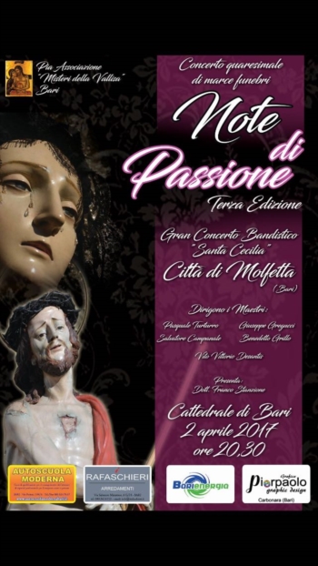 Il Complesso Bandistico “S. Cecilia” di Molfetta nella Cattedrale di Bari. III edizione di NOTE DI PASSIONE